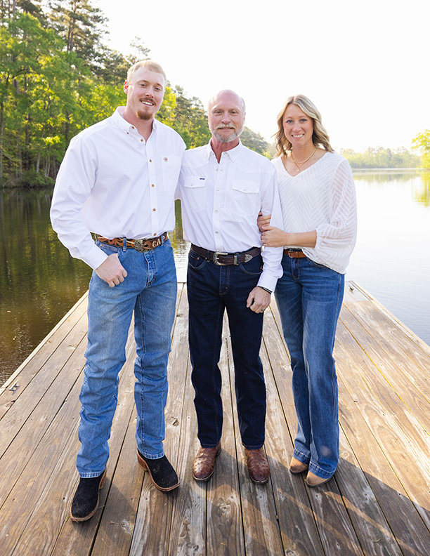 Colton Pool, Ed Pool and Abby Taylor